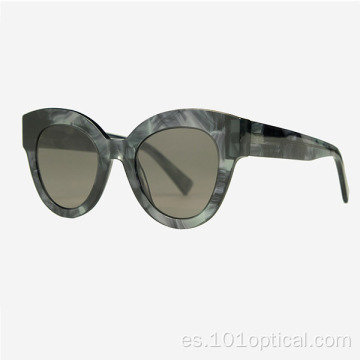 Gafas de sol de mujer de acetato de ojo de gato de moda